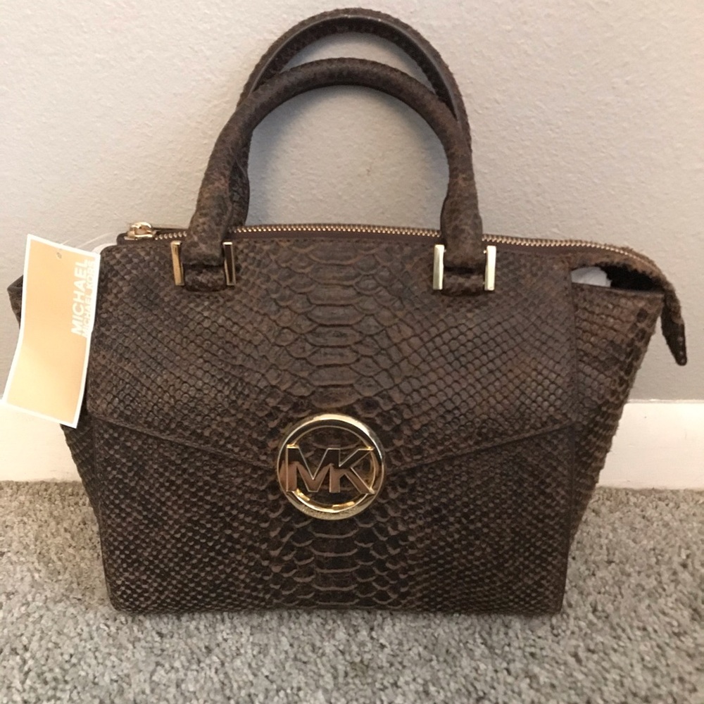 Alligator print Michael Kors handbag